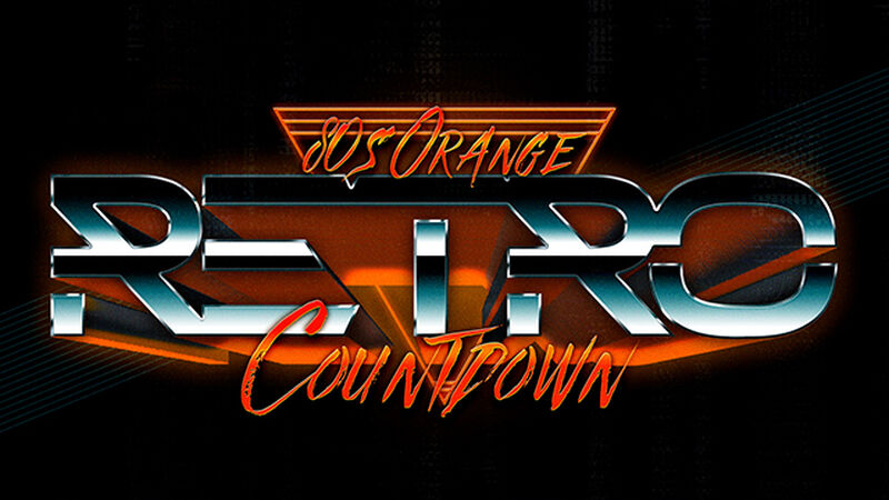 80's Orange Retro Countdown